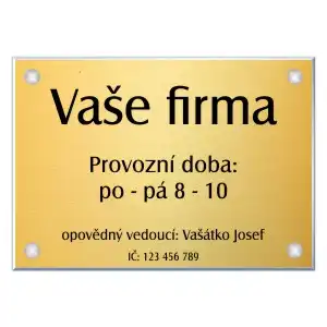 Označení firmy, A5, typ 12